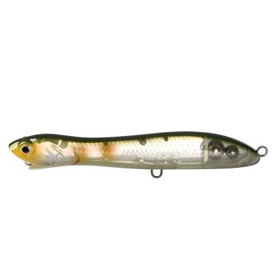 China 3D Eyes Floating Hard Crankbait Lure Saltwater Outdoor Striper Snake Pencil Walking Bait for sale