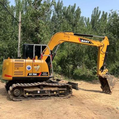 China Mini Excavator Sany Sy 75c SANY SY75C Second Hand Crawler Excavator Almost New Original Earth Used Mobile Machine Used SANY SY75C Excavator for sale