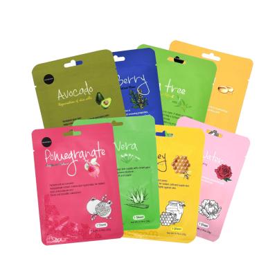 China Whitening Hydration Natural Organic Fruit Rose Aloe Vera Facial Mask Face Sheet Mask Beauty Cosmetic Moisturizer Factory OEM/ODM Best for sale