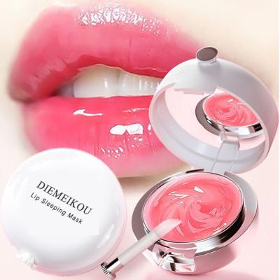 China Cute Korean Care Products Lip Moisturizer Private Label Cosmetics Women Repair Hydraulic Sleep Girl Gel Lip Mask for sale