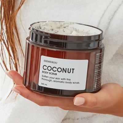 China Exfoliator OEM Handmade Natural Coconut Bulk Coconut Skin Care Foaming Whitening Whipped Body Scrub for sale