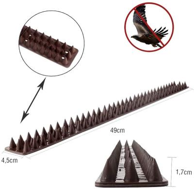 China Disposable Outdoor Pest Defender For Restraining Plastic Pigeon Theft Deterrent Anti Climb Strips Defender Bird Spikes for sale