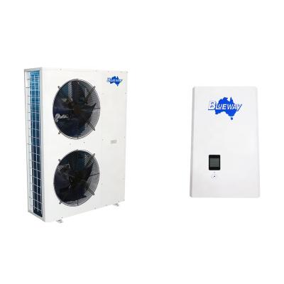 China Outdoor EVI+DC R410a Wilo Inverter Heat Pump Water Pump , 3 Or 6kW Electric Heater --35'C Slot for sale