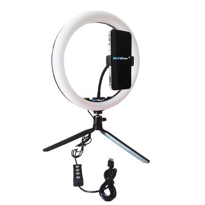 China PORTABLE Tricolor LED Ring Light 12 Inch LED Video Makeup Web Conference Kit Photography Vlogging Light Selfie Eyelashes for sale