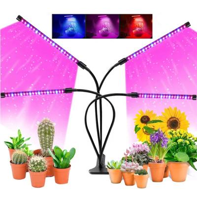 China Assembled LED Grow Board Bar Indoor Plants LED Grow Light , 80W Full Spectrum Plant Growing Lamps With Timer 10 Level Brightness 3 Auto On / Off Switch Red / Blue for sale