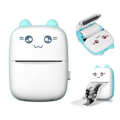 China Mini Student Mini Portable Photo Printer Wireless Pocket Printer Cell Phone Thermal Barcode Photo Printer for sale