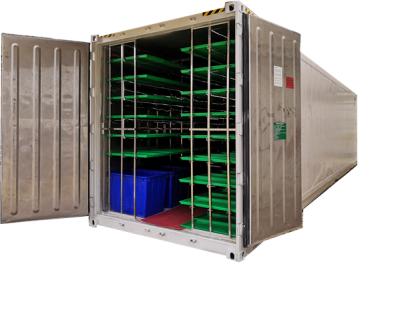 China Wheat Solar& Wind Powered Farm Hydroponic Forage System Built In 40HQ Freezer Shipping Container for sale