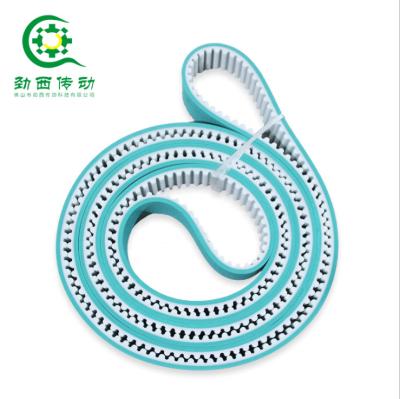 China Special Treatment Factory HTD8M With White Green Rubber Coating PU Strap for sale