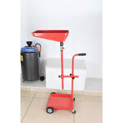 China Portable Extended Movable Iron Waste Oil Drain Tank Collector for sale