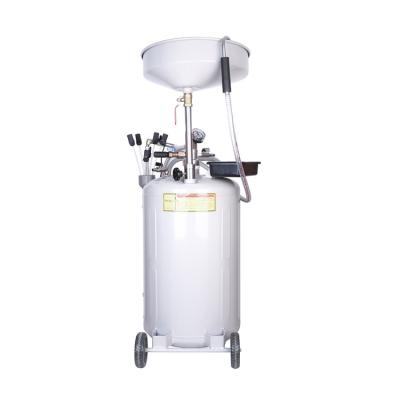 China 80L Metal Car Oil Drainer Equipment With Valve Casters Funnel for sale