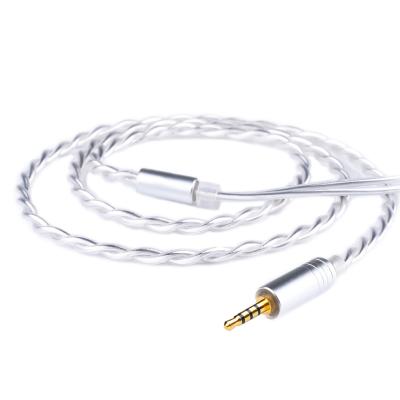 China Ear Hook MVS Headphones Cable MMCX Cable 5N 4 Core Replacement Earbuds Earphone Clip For SHURE SE215 SE315 UE900 White for sale