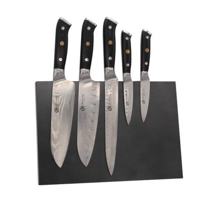 China Durable Durable Professional 67 Layers Japanese Damascus Steel Kitchen Knife Set With Handle G10 for sale