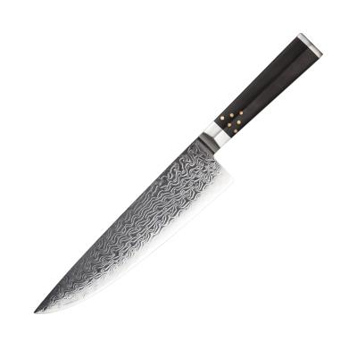 China Viable 8 Inch 67 Layers Japanese Kitchen Knife VG10 Damascus Steel Chef's Wooden Handle for sale