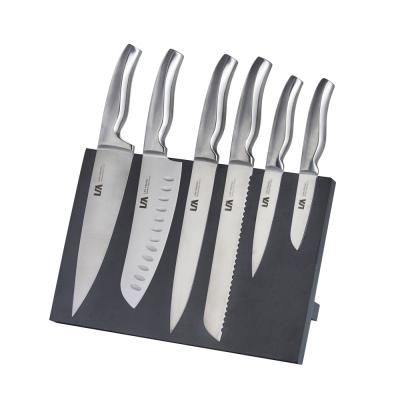 China Sustainable Stainless Steel Hollow Handle Kitchen Knife Set 3cr13 for sale