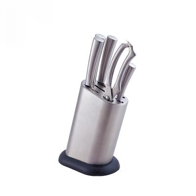 China Cheap Viable Price 6Pcs German Steel 1.4116 Kitchen Knife Set With Stainless Steel Handle for sale