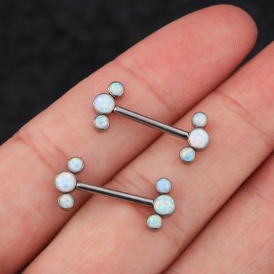 China 2022 Hypoallergenic Non Tarnish High Quality Internally Threaded Nipple Ring Body Jewelry Rhinestone Sexy Nipple Jewelry for sale