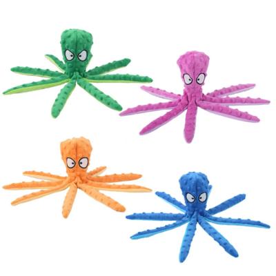 China Wholesale Hot Viable Healthy Squeaky Octopus New Cotton Dog Pet Manufacturer Interactive Toys for sale