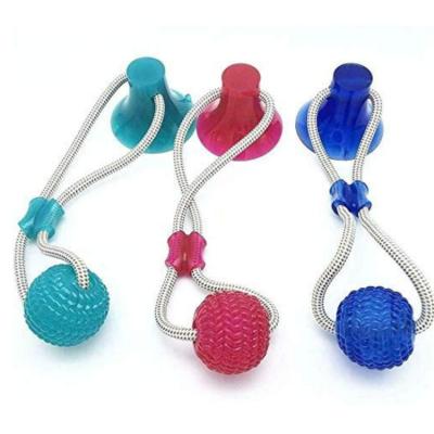 China Wholesale Viable Molar Strong Molar Ball Toy Suction Cup Pet Suction Maker Dog Sucker Chew Toys Interactive Chew Toys for sale