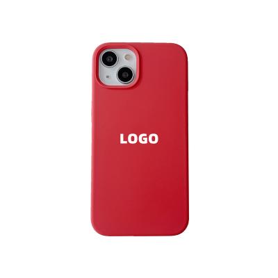 China High Quality Official Shockproof Same Original Liquid Silicone Cover With LOGO Cell Phone Case For iPhone X XR XS 11 For 12 13 Mini Pro Max for sale