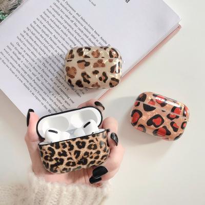 China Hot Leopard Print Fashion Leopard Series Amazon Style Wireless Earphone Cases For Airpods Pro Anti-drop Case Shockproof Cover For Airpod 1 2 3 for sale