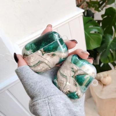 China Factory wholesale retro marble pattern wireless earphone case for pro airpods case shockproof protective cover for airpod 1 2 3 for sale