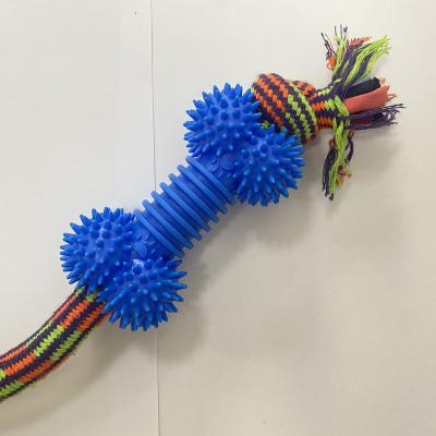 China Manufacturer Wholesale Cotton Rope Viable Pet Toys Plastic Interactive Pet Toy For Dog for sale