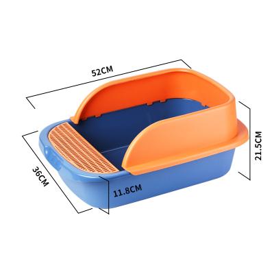 China CLASSIC WIDE OPEN CAT LITTER STOCKED CAT LITTER WHOLESALE BOX PRODUCT BOX PET TOILET for sale