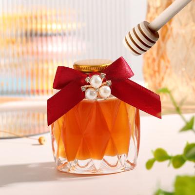 China China Supplier BDPAK 100ml 220ml 380ml 500g Viable Clear Glass Honey Jar Jam Bottle Honey Container for sale