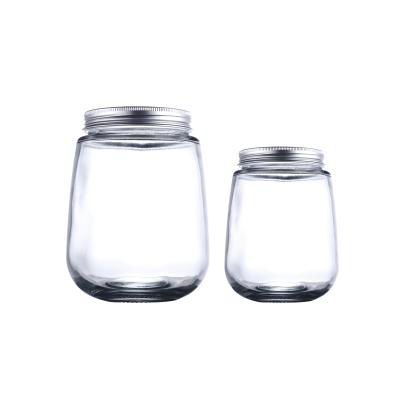 China Cute Food Shape Jar Jam Pudding Bottle Milk Packing Glass Bottle For Sale for sale