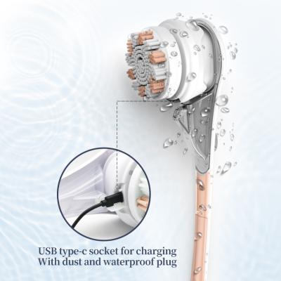 China Newest Waterproof Body Clean Brush Long Handle Massage Body Clean Brush Electric Rotating Exfoliation Brush IPX7 Multifunction Bath Brush for sale