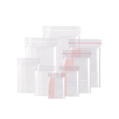 China Recyclable Transparent PE Clear Plastic Poly Sachet Bags For Hair Weave Wpp Adhesive Tape Seal for sale