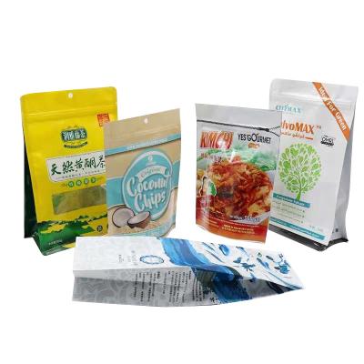 China Customized moisture proof pouches doypack manufacturers zip lock foil bags with tear notch for sale