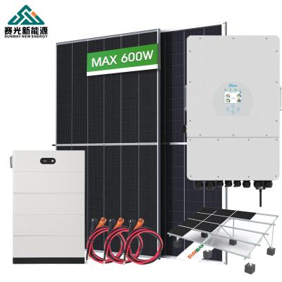 China 10kw Storage System 5kw 8kw 10kw 12kw Solar Power System Solar Panels Energy System Home Full Hybrid Solar Power System for Home Use for sale