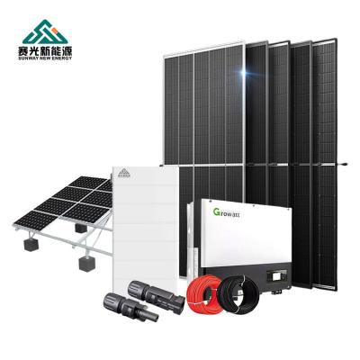 China Cheap home solar power system 5kw 8kw 10kw 12kw PV storage solar panel power system for home solar power system energy factory price for sale