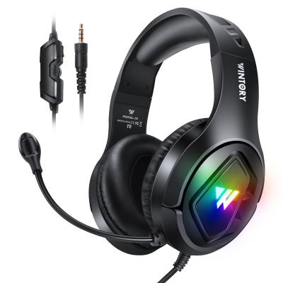 China Earphone Edging - Sound Gaming Headset With Microphone M1 For PC PS4 Xbox Gaming Headset LED Light Wired Gaming Headset for sale