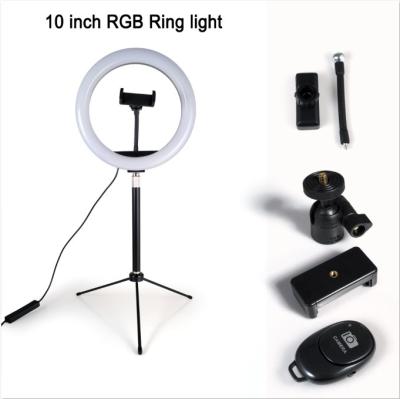 China ABS+PC Cheap Led Ring Light L01 Phone Holder USB Power 10 Inch Beauty Ring Light For Live Photography Tripod With Ring Light for sale