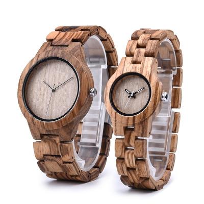 China Simple Chronograph DODRON DEER China Factory Couples Wood Watch OEM Quartz Watch Gift Box Packaging Can Be Customized Logo for sale