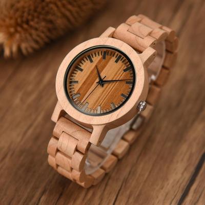 China Chronograph DRONTE DEER Drop Shipping Private Label Watch Mens Wrist Japan Movements Wooden Quartz Watches OEM for sale