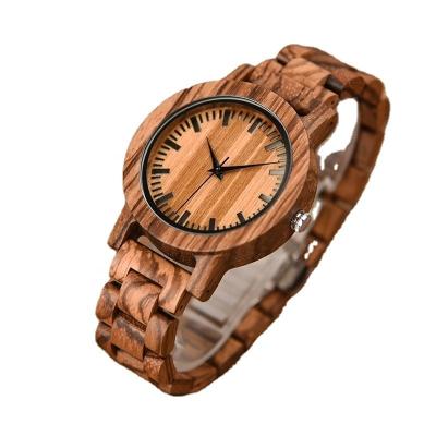 China Luxury Watches DRONTE DRONTE Chronograph OEM Japan Men's Wooden Elegant Quartz Movement Custom Made With Full Natural Wood Saat for sale