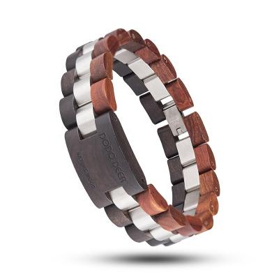 China DONDO CLASSIC DEER Bracelet Mens Jewelry Buckle Chain And Link Bracelets Custom Luxury Wooden Jewelrystainless Steel Steel Customized Designs 2 Pcs for sale