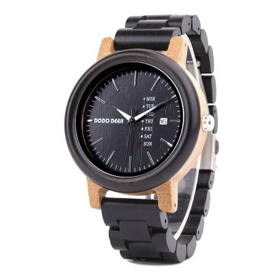 China China Factory OEM Luxury Automatic Couples Watch Quartz DRONTE DRONTE Date Wood Watch for Men and Women 2021 for sale