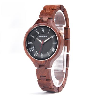 China Women 2020 Fashion Quartz Luxury Watch Women's Handmade Wooden Watches With Private Label for sale