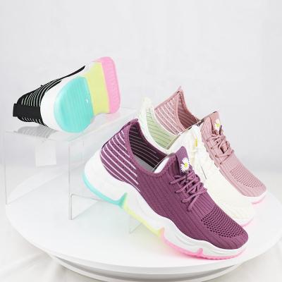 China CUSHIONING new lightweight WOMEN&'S SPORTS UPPER wholesale ladies shoes massage woman flat shoe for sale