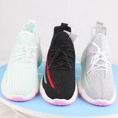 China CUSHIONING DESIGNER Fabric Custom logo LUXURY brand KNIT Tenis women long shoes sport woman SHOES for sale