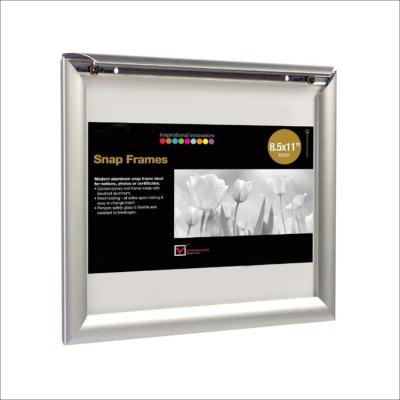 China Factory instant extrusion round or right corner cheap aluminum photo poster frame for advertising for sale