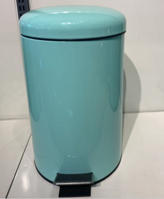 China Rolling Type Round Micro Arch Powder Coating wsate Trash Can Stainless Steel Household Cover Trash Can for sale