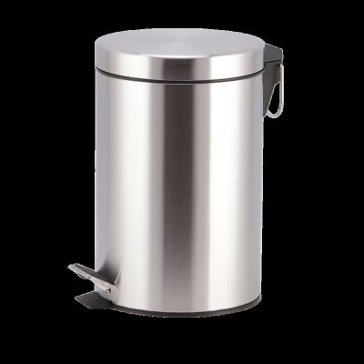 China Cover Rolling Type Stainless Steel Foot Pedal Household Garbage Bin For Trash Can Garbage Bin for sale