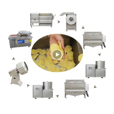 China Commercial Catering Electronic Semi Automatic Component Production Processing Potato Chips Machine Line for sale