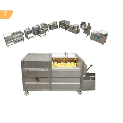 China High Efficiency Easy Operation Small Scale Potato Chips Production Line Semi Automatic French Fries Production Line for sale