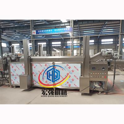 China Hongqiang Burger Rising Fast Temperature Continuous Food Fryer Commercial Deep Fryer For Fried Chicken for sale